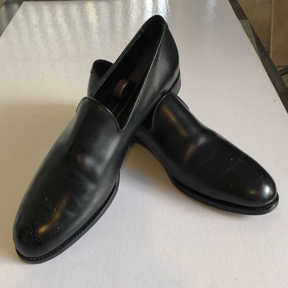 BARKER BLACK LEATHER SHOES SZ 10 main image 7